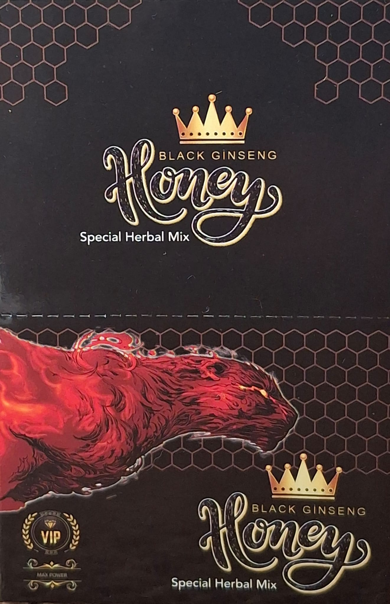 Black Ginseng Honey ambalaj tasarımı